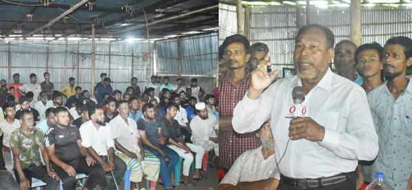 রোড পারমিটের দাবিতে দক্ষিণ সুরমায় মালিক-শ্রমিকদের সমাবেশ অনুষ্ঠিত