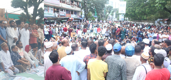 সিলেট আন্দোলনের অবস্থান কর্মসূচীর একাত্বতা পূষণ করলো রংপুর বিভাগীয় সমিতি
