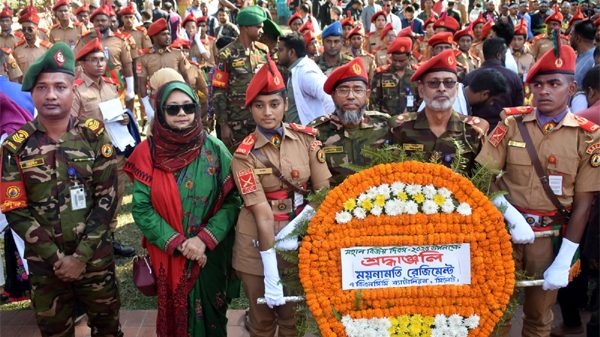 ময়নামতি রেজিমেন্ট ৭ বিএনসিসি ব্যাটালিয়ন সিলেটের মহান বিজয় দিবস উদযাপন