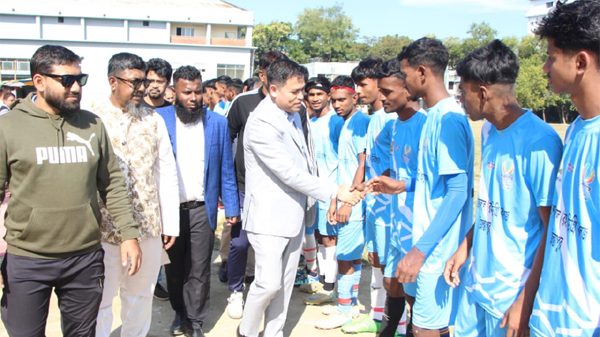 আন্তঃকলেজ ফুটবল টুর্নামেন্ট-২০২৫ এর উদ্বোধন
