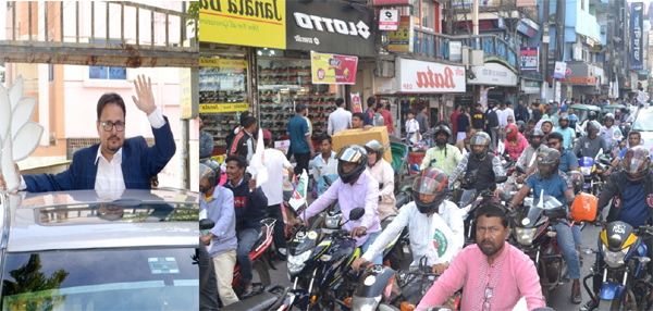 এনসিপি সিলেট-১ ও সুনামগঞ্জ-৩ আসনের মনোনয়নপ্রত্যাশী মোহাম্মদ মাসুদুর রহমান মাসুদের বিশাল মোটরসাইকেল শোভাযাত্রা